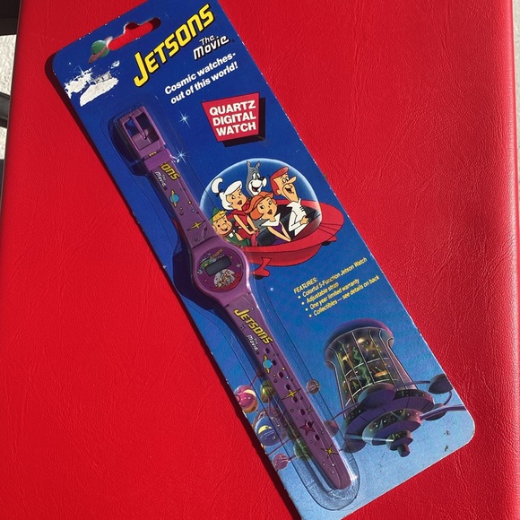 Vintage 1990 JETSONS Wrist Watch ~ Jetsons The Movie Cartoon Digital Watch - Picture 2 of 9